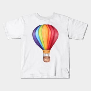 air balloon. color pencil Kids T-Shirt
